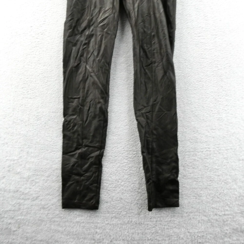Lysse Faux Leather Pants Large Womens 30x32 Black Pull On Dress Pants‎ 30 x 32